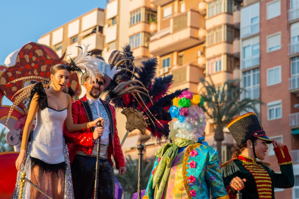 A colorful carnival parade organized by the inhabitants of a famous town in Murcia region