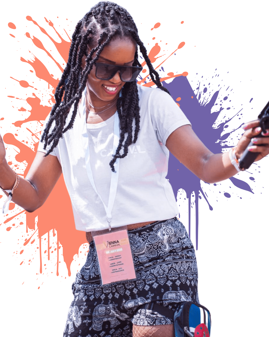 Carnival Vibez creator operating as press at Vienna Carnival 2025, capturing the energy and celebrations of the event.