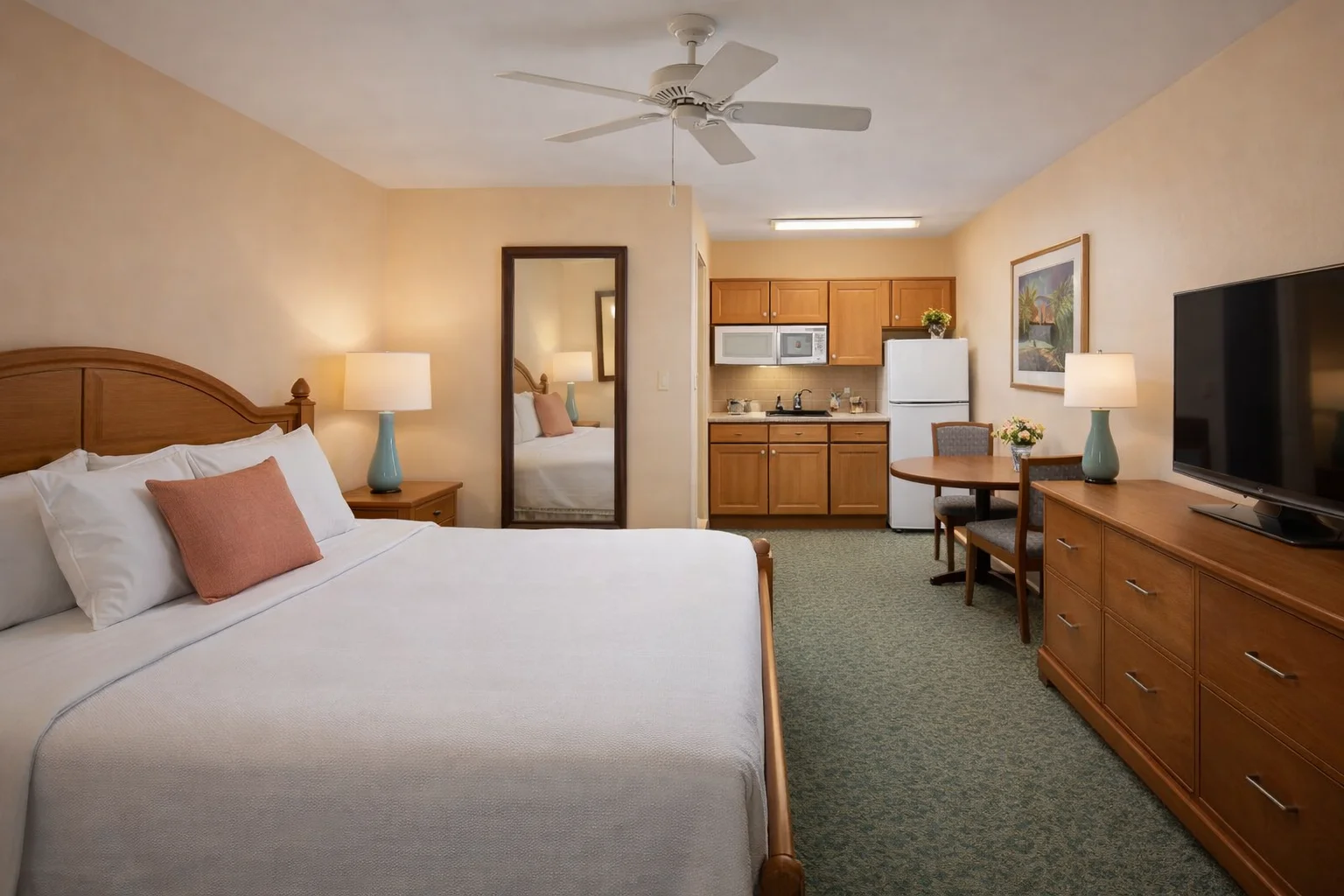 Guest room at Hampton by Hilton Seven Mile Beach near Cayman Carnival events