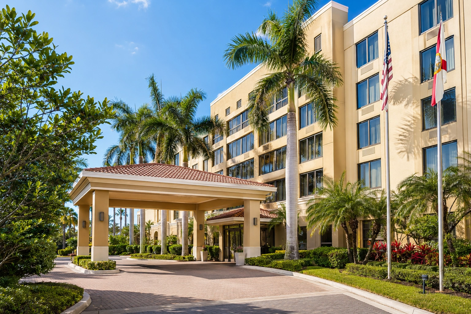 Comfort Suites Miami-Kendall exterior and covered entrance, a practical option for travellers deciding where to stay for Miami Carnival.