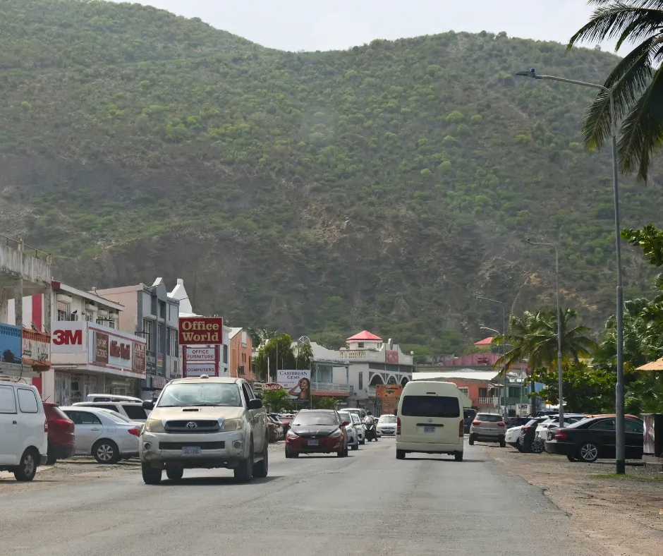 W.J.A. Nisbeth Road, also known as the Pondfill, in Philipsburg, a popular viewing area along the SXM Carnival parade route